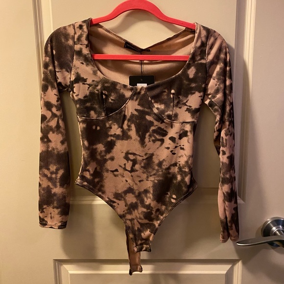 PrettyLittleThing Tops - BRAND NEW TYE DYE BODYSUIT